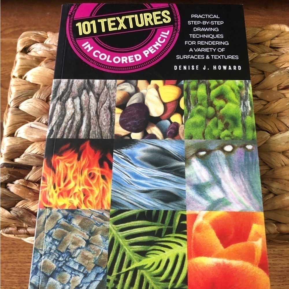 101 textures in colored pencil paperback book
